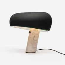 50th Anniversary Snoopy table lamp by Achille & Pier Giacomo Castiglioni, 1967 / 2017, enameled metal, marble, glass, sold Jan 2026