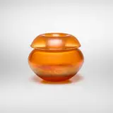 Seguso, Vase, hand-blown glass with iridized surface