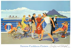 Adolph Treidler, FURNESS CARIBBEAN CRUISES, Carefree and Colorful