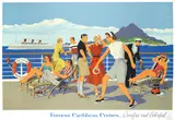 Adolph Treidler, FURNESS CARIBBEAN CRUISES, Carefree and Colorful