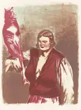 Neo Rauch, Fürstin, 2011, Tuschelithografie auf Velin