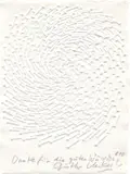 Günther Uecker, Spirale, 2010, Prägedruck auf Bütten