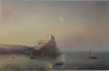 Théodore Gudin, Castello Aragonese bei Ischia, 1867, Öl auf Leinwand