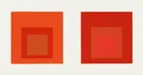 Formulation : Articulation by Josef Albers, 1972, 2 Original-Leinenkassetten mit jeweils 33 Kartondoppelbögen mit je 2, 3 oder 4 Farbserigraphien (insgesamt 127). Kassett, sold Dec 2007