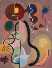 Ohne Titel by Max Ackermann, Um 1940, Tempera auf leichtem Karton, sold Nov 2008