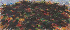 Max Uhlig, Kleine Landschaftsformation, Lübkow-Krukow, 1976, Öl auf Leinwand
