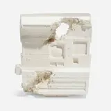 Daniel Arsham, Future Relic 06 (Polaroid Camera), 2016, cast plaster, glass