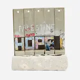Banksy, Walled Off Hotel Souvenir, 2018, mixed media on cement