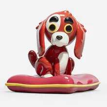 César Piette, The Modern Puppy, 2021, painted cast resin