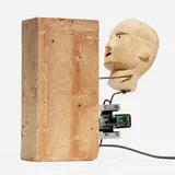 Nik Ramage, Brick, 2021, brick, wood, steel, motor