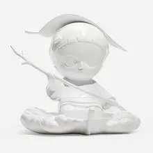 Mark Santos, Adrift, 2022, painted marble