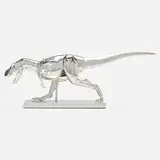Hajime Sorayama, T-Rex Cyborg Dinosaur Figure (Silver), 2019, painted cast vinyl