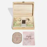 Audrey Kawasaki, Omamori postcard box set, 2021, wood, offset lithograph