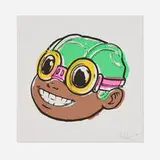 Hebru Brantley, Flyboy (Smile), 2021, screenprint in colors