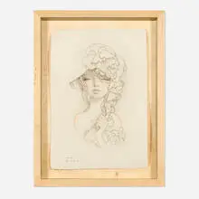 Okimiyage by Audrey Kawasaki, 2008, intaglio in colors on Takach etching in artist's frame, sold Sep 2024