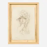 Audrey Kawasaki, Okimiyage, 2008, intaglio in colors on Takach etching in artist's frame