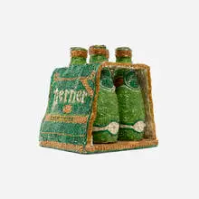 Liza Lou, 4-Pack, c. 1992, beads, plaster, wood and found objects