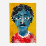 Evita Tezeno, I See You, 2021, mixed media collage on paper