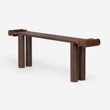 Garry Knox Bennett, Hi Hall Table, 1991, patinated steel