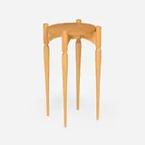 Kristina Madsen, Occasional table, 1993, maple with intaglio carving