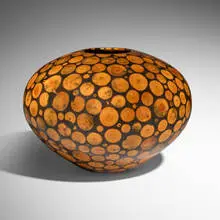 Philip Moulthrop, White Pine Mosaic Globe, 1998, white pine and resin