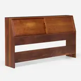 Queen-size Headboard by George Nakashima, 1964, American black walnut, sold May 2025