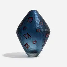 Eric Rubinstein, Ascending Squares, 2006, blown glass with murrine and coldwork