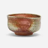 Rare tea bowl by Toshiko Takaezu, 1995, anagama-fired shigaraki stoneware, sold Apr 2025