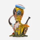 Michael Lucero, Untitled (from the New World series), 1992, glazed and hand-painted earthenware