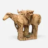 Jean-Pierre Larocque, The Burden (from the Horse series), c. 1990, soda-fired stoneware