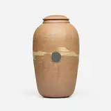 Paul Chaleff, Covered jar, c. 1990, glazed stoneware