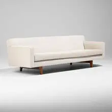Edward Wormley, Sofa, model 133, c. 1955, upholstery, walnut