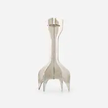 Marcel Breuer, Candlestick, c. 1963, silver-plated steel