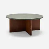 Frank Lloyd Wright, Coffee table, 1955, slate, mahogany