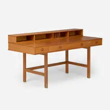 Desk by Peter Løvig Nielsen, 1968, oak, sold Jan 2026