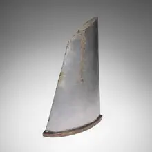 Philolaos, Model for a monumental sculpture in Larissa, Greece, 1991, stainless steel, steel