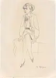 Rudolf Schlichter, Sitzende (Speedy)