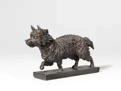 Renée Sintenis, Wildhund, 1949, Bronze mit brauner Patina