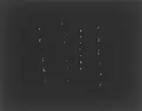 Lucio Fontana, Concetto Spaziale, aus dem Portfolio „Sei acquaforti originali di Lucio Fontana, 1964, Radierung, Prägedruck und Perforation auf Karton