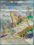 Maki Na Kamura, fGf LIII, 2012, Öl auf Leinwand, mit Künstlerleiste