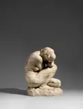 Hugo Lederer, Kauernde, 1897, Marmor