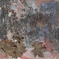 Ohne Titel (Flowers for Gandhi) by Anna Boghiguian, 2011, Acryl, Enkaustik und Sand auf Leinwand, sold Nov 2024