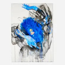 Khari Turner, Pray My Wings Are Gonna Fit Me Well, 2020, mixed media on paper