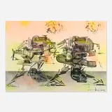 Taku Obata, Untitled, 2020, mixed media on paper