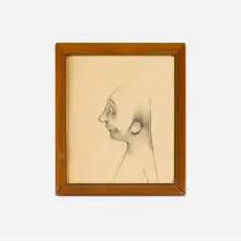 Barry McGee, Untitled, 1998, graphite on paper in artist's frame