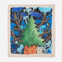 Yuichi Hirako, Bark 39, 2020, acrylic on canvas