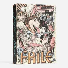 Faile, Unravel from Within puzzle box, 2019, screenprint in colors on wood