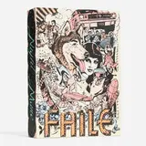 Faile, Unravel from Within puzzle box, 2019, screenprint in colors on wood