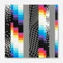 Felipe Pantone, Chroma Dynamica 25, 2017, acrylic and spray paint on aluminum