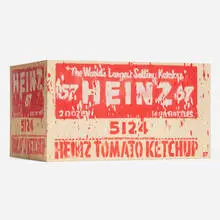 Madsaki, Heinz Tomato Ketchup Box II, 2019, acrylic and screenprint on wood
